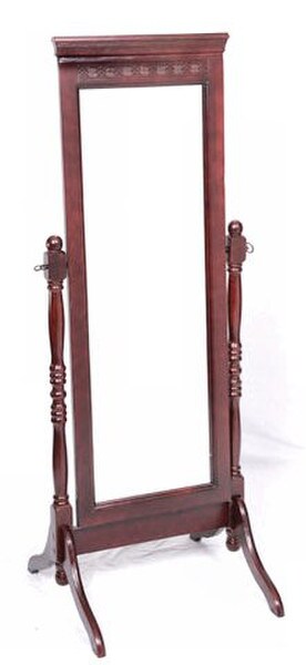 Classical Fairfax Cheval Mirror Mahogany